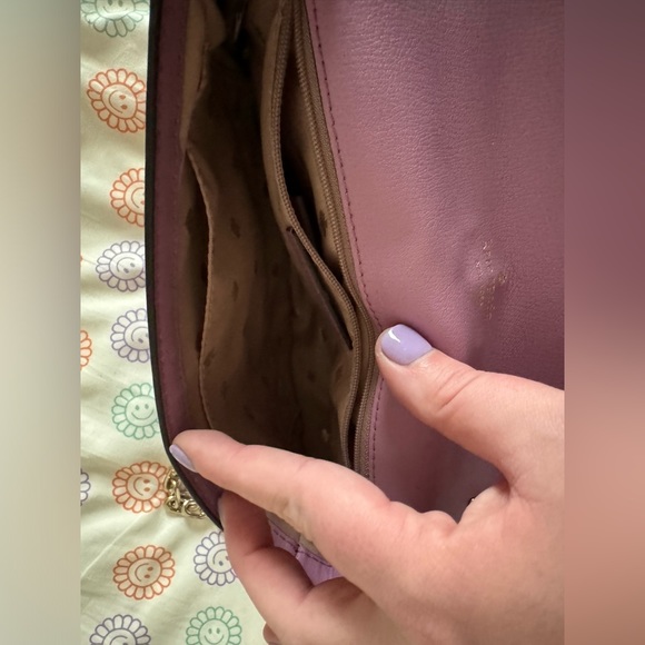 Kate Spade - purple/orange/pink “snake skin design” crossbody - Picture 7 of 10